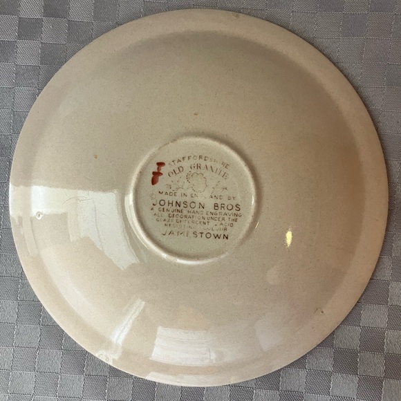 Vintage Staffordshire Old Granite Saucer by Johnson Bros Made in England - Picture 2 of 4